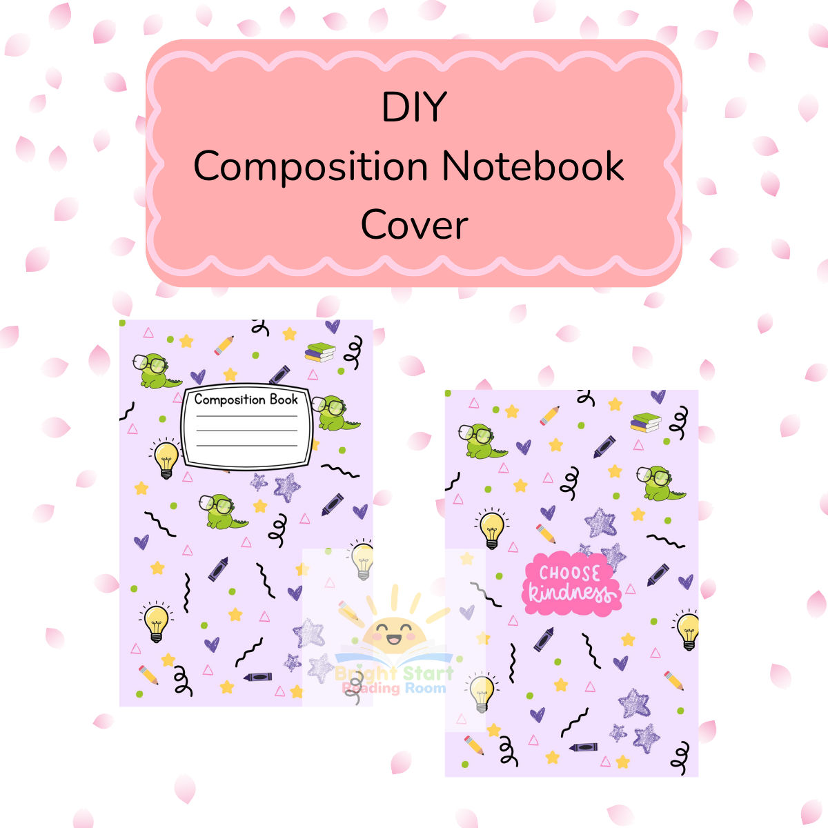 Personalized Purple Kindness Notebook Cover Sticker - DIY