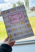 Personalized Teacher Summer To-Do Notebook Cover