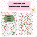 Personalized Holiday Lights Notebook Cover Sticker - DIY