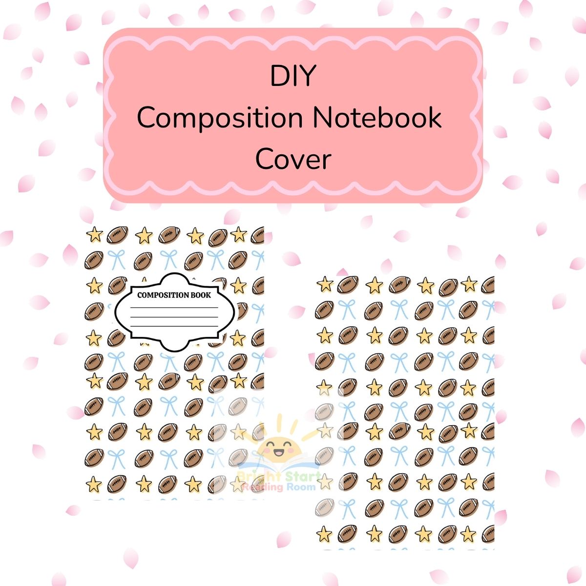 Personalized Football Notebook Cover - DIY