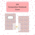 Personalized Pink Supplies Notebook Cover - DIY