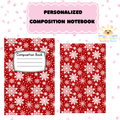 Personalized Red Holiday Cover Sticker - DIY