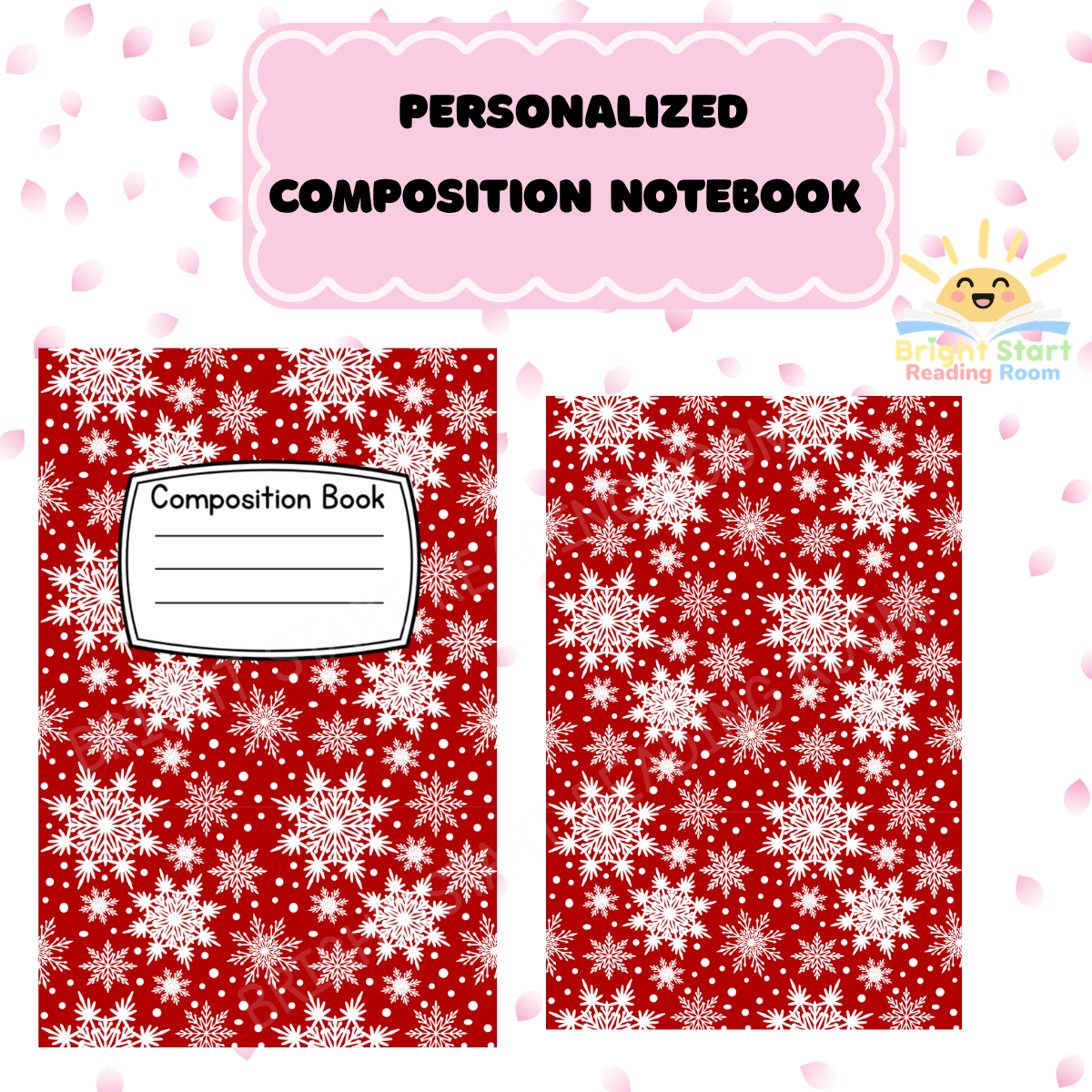 Personalized Red Holiday Cover Sticker - DIY